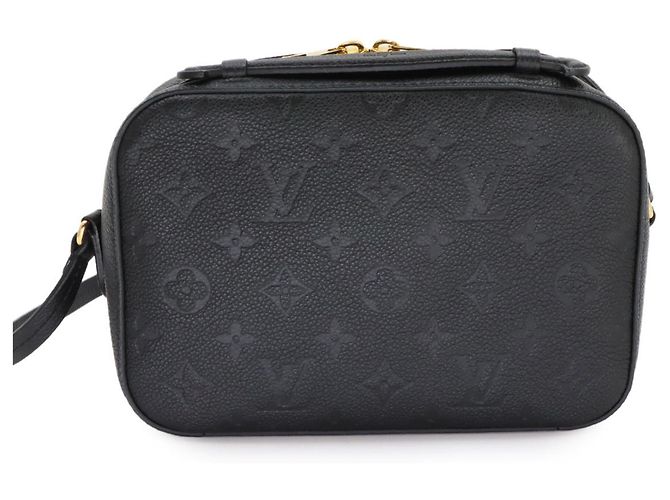 Sac à main épaule Louis Vuitton Monogram Empreinte Saintonge Noir - vue 3