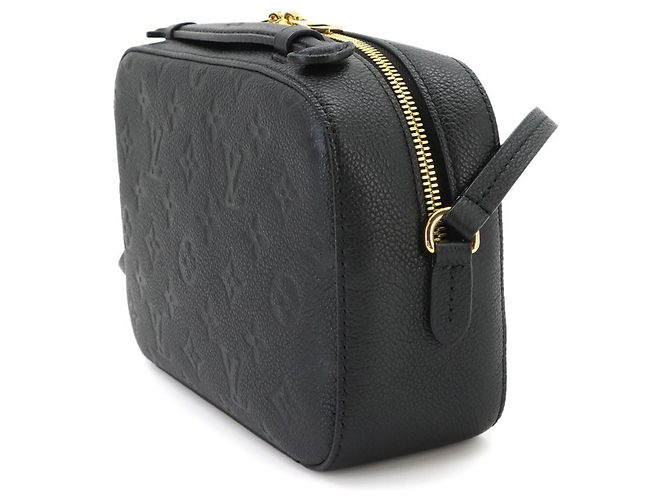 Sac à main épaule Louis Vuitton Monogram Empreinte Saintonge Noir - vue 4