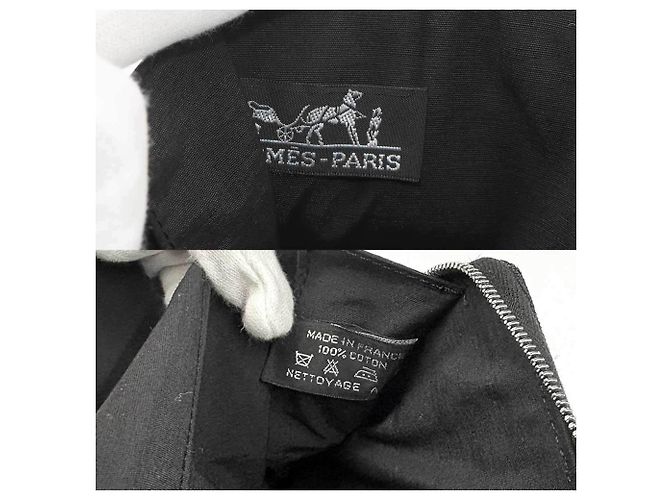 Hermès Bolso Fourre-Tout HERMES GM y Cartera Larga Castaño Negro - vista 9