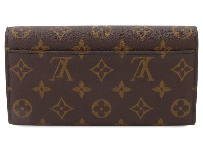 Louis Vuitton Monogram Portefeuille Sarah Bi-fold Long Wallet Braun Monogramm - Ansicht 2