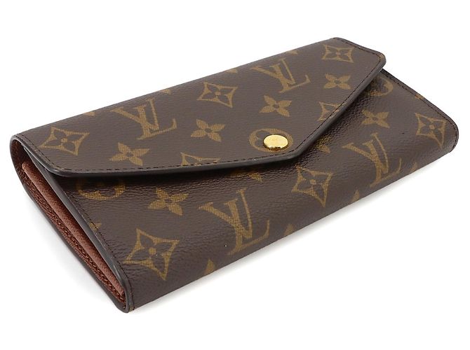 Louis Vuitton Monogram Portefeuille Sarah Bi-fold Long Wallet Braun Monogramm - Ansicht 3