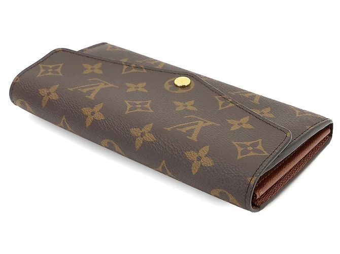 Louis Vuitton Monogram Portefeuille Sarah Bi-fold Long Wallet Braun Monogramm - Ansicht 4