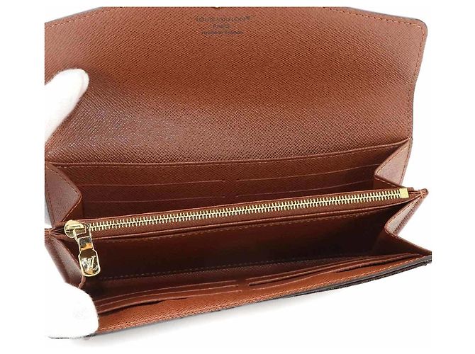 Louis Vuitton Monogram Portefeuille Sarah Bi-fold Long Wallet Braun Monogramm - Ansicht 5