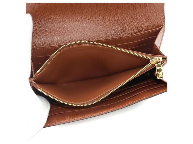 Louis Vuitton Monogram Portefeuille Sarah Bi-fold Long Wallet Braun Monogramm - Ansicht 6
