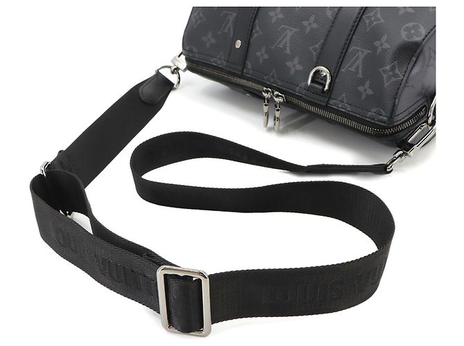 Louis Vuitton Monogram Eclipse Reverse City Keepall Shoulder Handbag - view 5