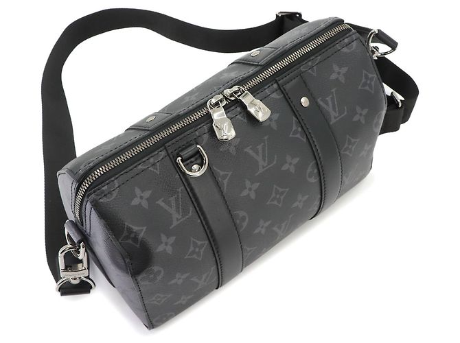 Louis Vuitton Monogram Eclipse Reverse City Keepall Shoulder Handbag - view 9