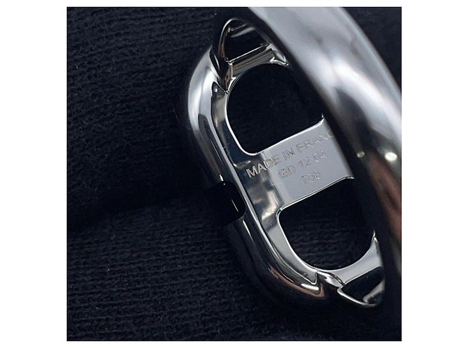Ring Hermès Bague Hermes Maillon Silver Band, Taille 9.5 Argenté - vue 6