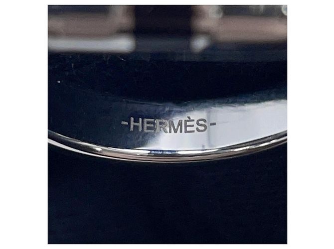 Ring Hermès Bague Hermes Maillon Silver Band, Taille 9.5 Argenté - vue 7