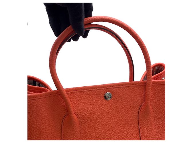 Hermès Bolso Tote Hermes Garden PM Naranja - vista 8