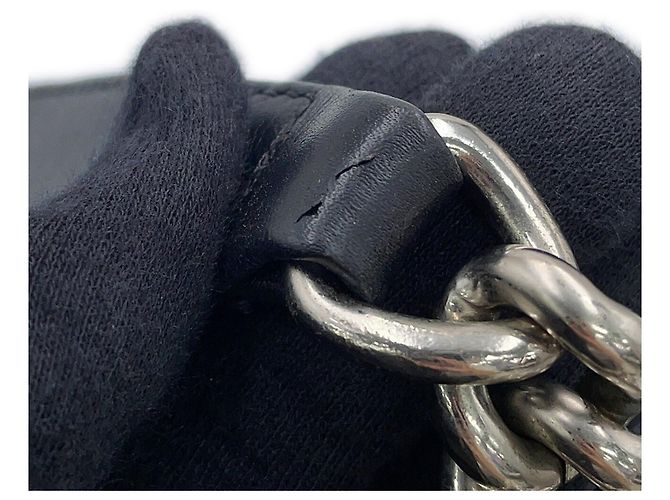 Boy Borsa a tracolla Chanel Matelassé in pelle verniciata nera Nero - vista 14