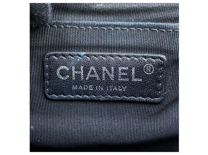 Boy Borsa a tracolla Chanel Matelassé in pelle verniciata nera Nero - vista 18