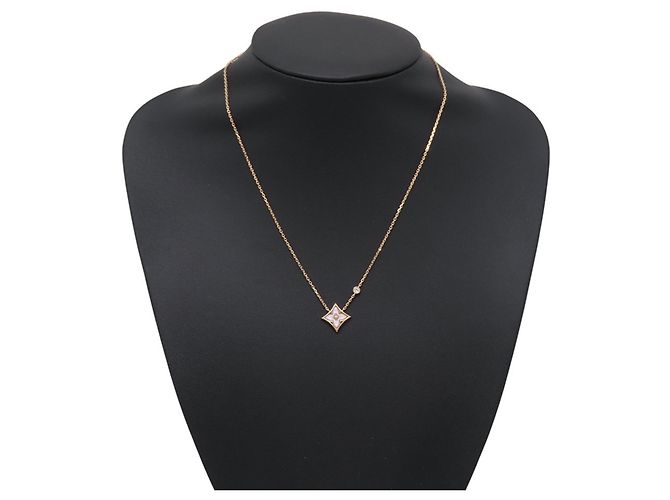 Louis Vuitton Star Blossom Halskette mit rosa Perlmutt - Ansicht 4