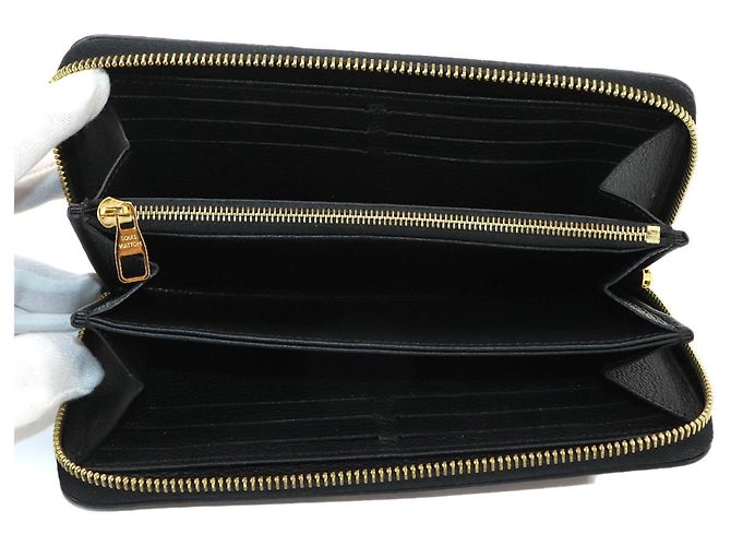 Portafoglio Zippy Louis Vuitton Bicolor Monogram Empreinte Nero Multicolore Beige - vista 5