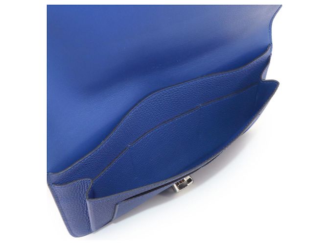 Hermès Portafoglio lungo bi-fold Hermes Dogon GM Blu - vista 7