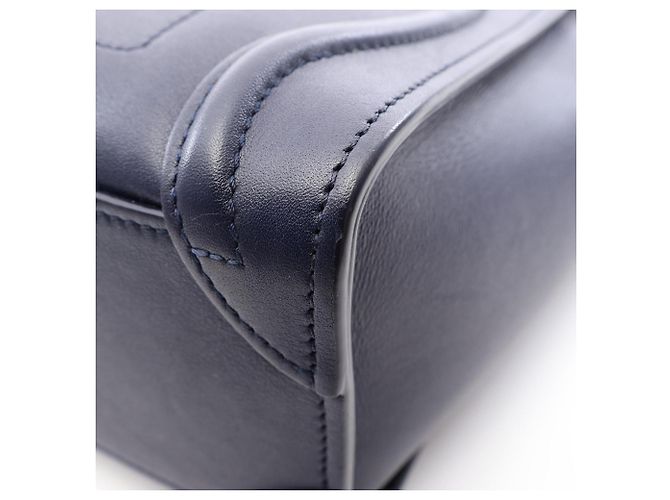 Céline Celine Luggage Nano Shopper 2-Way Handtasche Marineblau - Ansicht 9