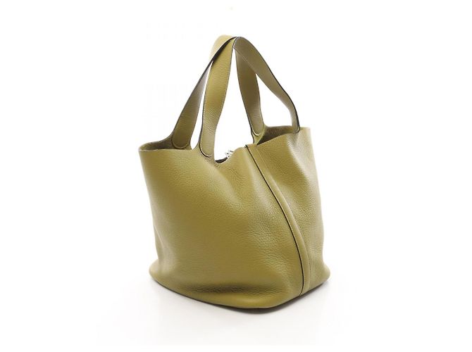 Hermès Borsa Hermes Picotin GM Verde - vista 2