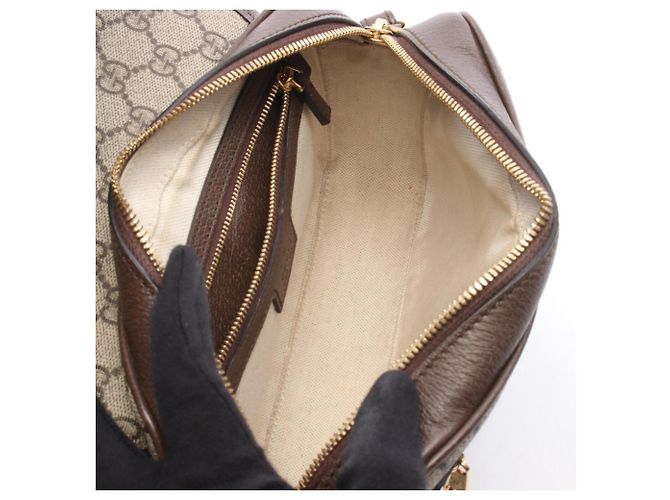 Gucci Ophidia Small GG Supreme Schultertasche Braun Beige - Ansicht 3