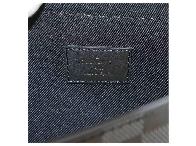 Sac Messenger Louis Vuitton Damier Infini Noir Argenté Damier ebène - vue 7