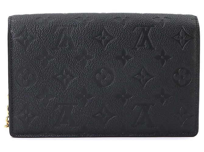 Louis Vuitton Monogram Empreinte Portefeuille Vavin Chain Wallet Negro - vista 3