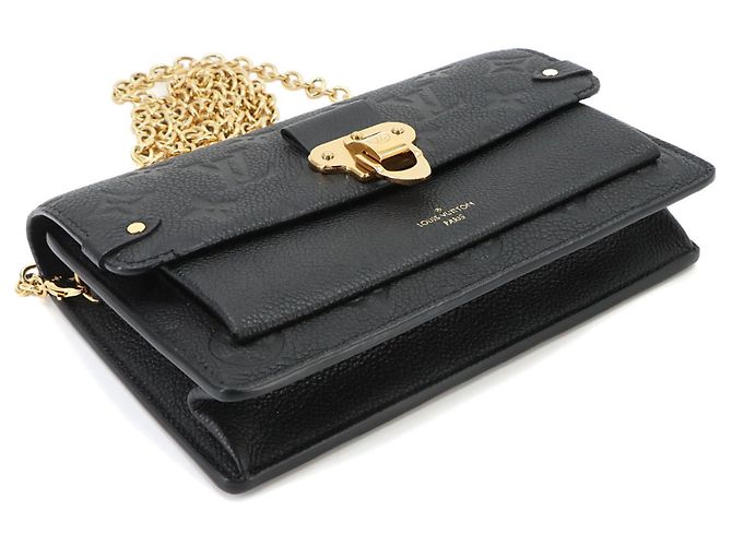 Louis Vuitton Monogram Empreinte Portefeuille Vavin Chain Wallet Negro - vista 5
