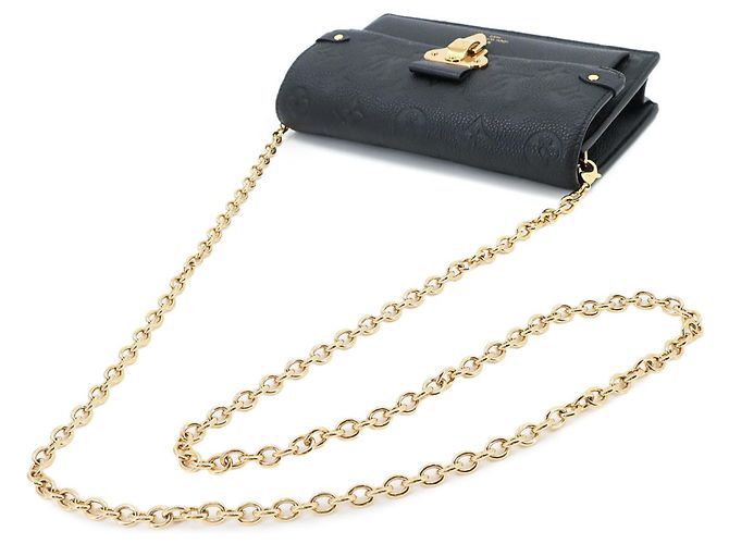 Louis Vuitton Monogram Empreinte Portefeuille Vavin Chain Wallet Negro - vista 6