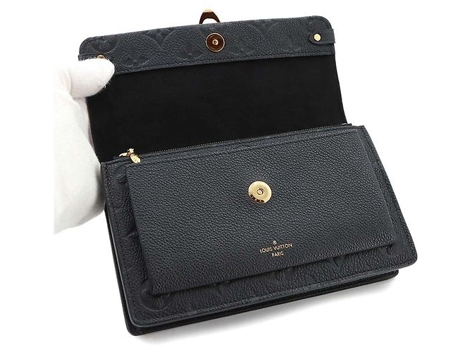 Louis Vuitton Monogram Empreinte Portefeuille Vavin Chain Wallet Negro - vista 7