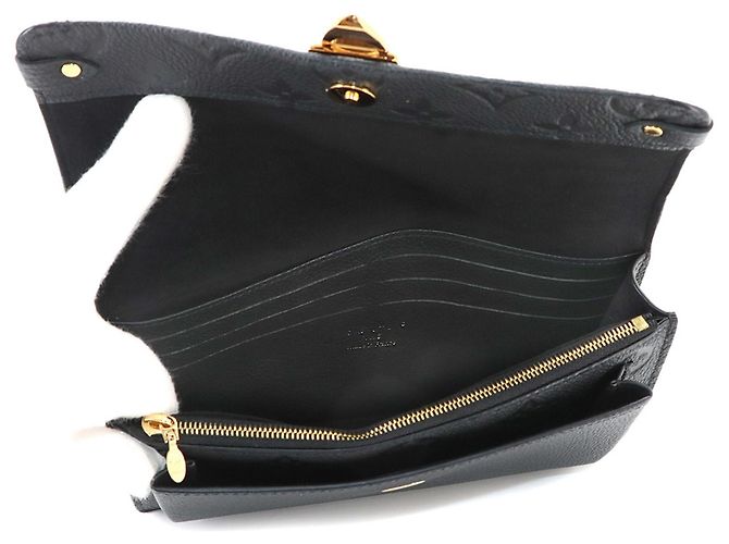 Louis Vuitton Monogram Empreinte Portefeuille Vavin Chain Wallet Negro - vista 8