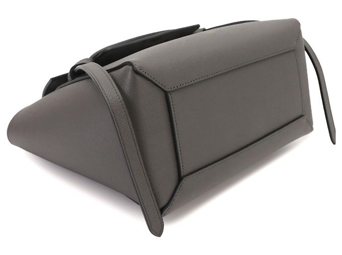 Céline Borsa a mano Celine in pelle grigia Marrone - vista 5