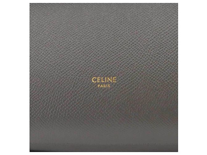 Céline Borsa a mano Celine in pelle grigia Marrone - vista 9