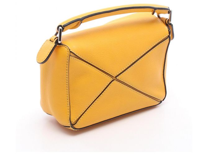 Sac à main 2-Way Loewe Puzzle Bag Mini Jaune - vue 2