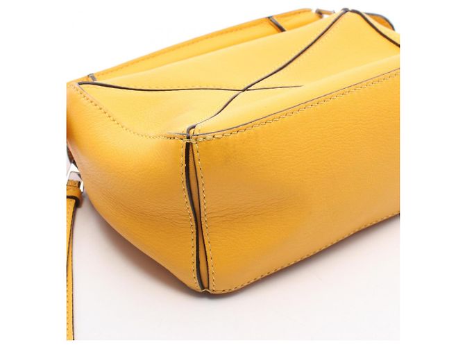 Sac à main 2-Way Loewe Puzzle Bag Mini Jaune - vue 8