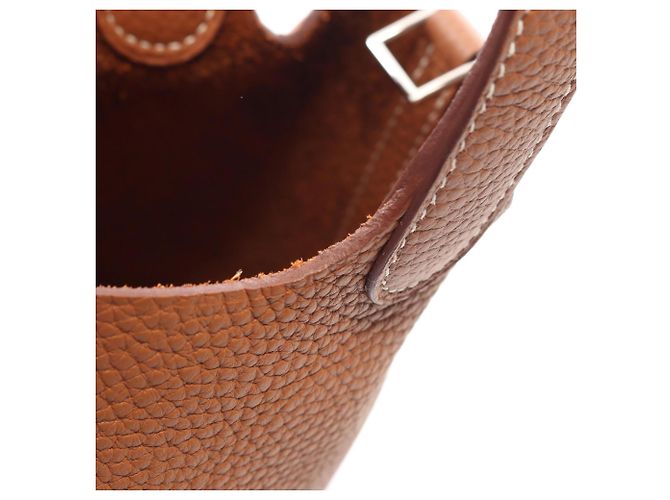 Hermès Bolsa Hermes Picotin Lock PM em Brown Marrom - vista 10