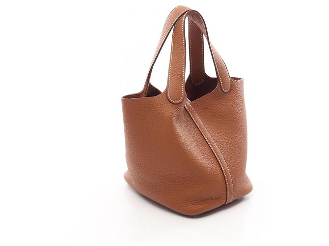 Hermès Bolsa Hermes Picotin Lock PM em Brown Marrom - vista 2