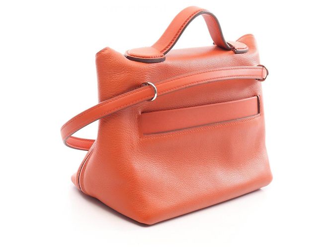 Hermès Sac à main Hermes 24 Vanquatre 21 Mini Capucines Orange Violet - vue 2