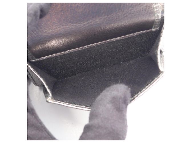 Jimmy Choo NEMO Star Studded Tri-fold Geldbörse Silber - Ansicht 4