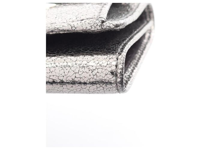 Jimmy Choo NEMO Star Studded Tri-fold Geldbörse Silber - Ansicht 7