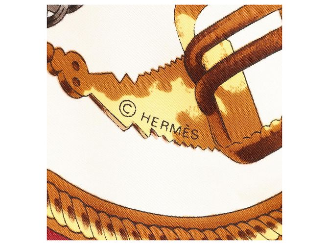 Hermès Hermes Carre 90 Reprise Schal Weiß Mehrfarben - Ansicht 2