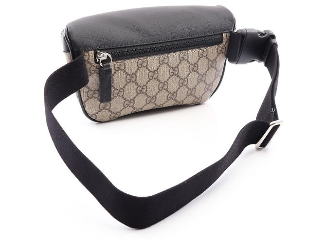 Borsello cintura Gucci GG Supreme Nero Beige - vista 2