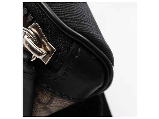 Borsello cintura Gucci GG Supreme Nero Beige - vista 5