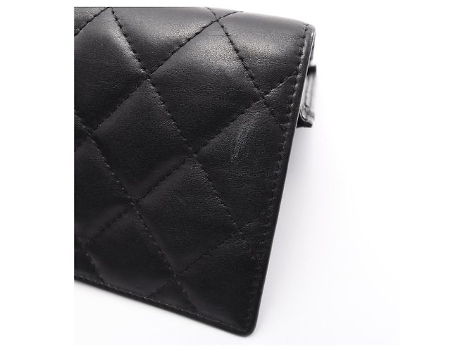 Portafoglio bi-fold Chanel Cambon Line Nero - vista 11