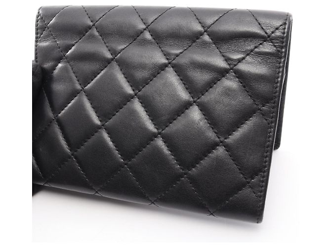 Portafoglio bi-fold Chanel Cambon Line Nero - vista 14