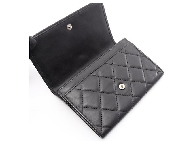 Portafoglio bi-fold Chanel Cambon Line Nero - vista 9