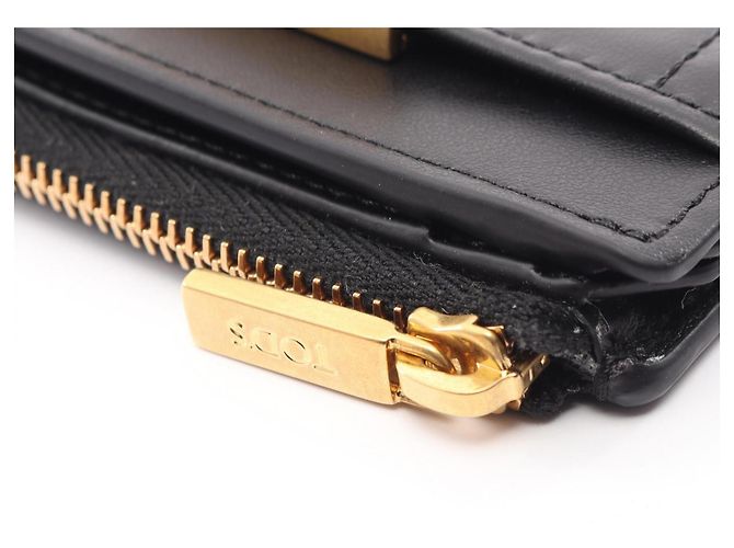 Tod's T-Timeless Bi-Fold Wallet Black - view 7