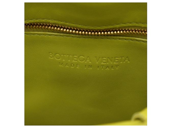 Borsa a tracolla Bottega Veneta Padded Cassette Intrecciato Giallo - vista 4