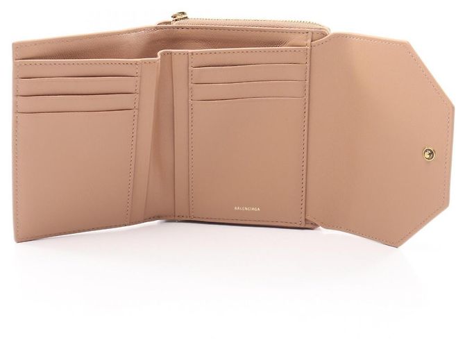Balenciaga Envelope Tri-fold Geldbörse Beige - Ansicht 3