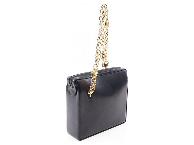 Borsa a mano in pelle nera Christian Dior Nero - vista 2
