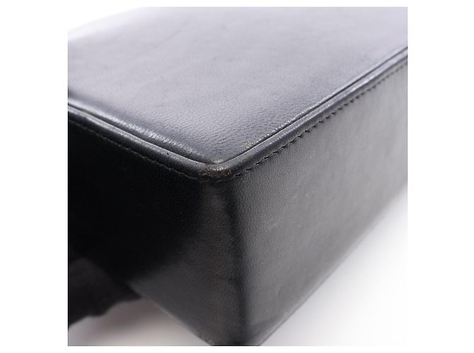 Borsa a mano in pelle nera Christian Dior Nero - vista 7