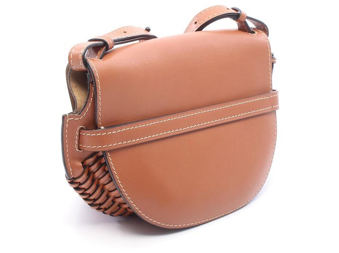 Loewe Gate Bag - Vuuven Small Leder-Schultertasche Braun - Ansicht 2