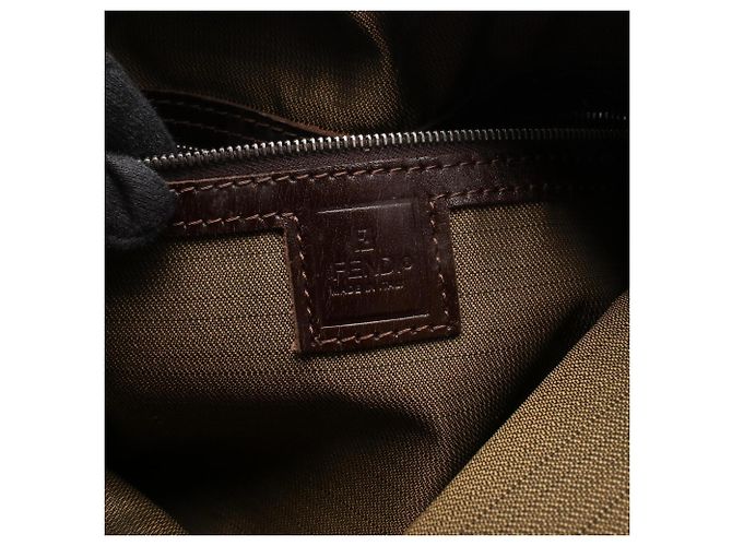Borsa a tracolla Fendi Zucca Brown Marrone - vista 4