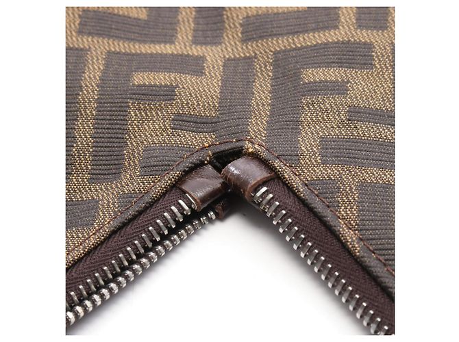 Borsa a tracolla Fendi Zucca Brown Marrone - vista 8